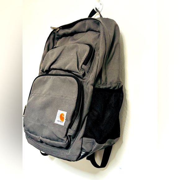 Carhartt 27L Single-Compartment Backpack, Durable Pack with Laptop Sleeve Gray - Picture 11 of 15